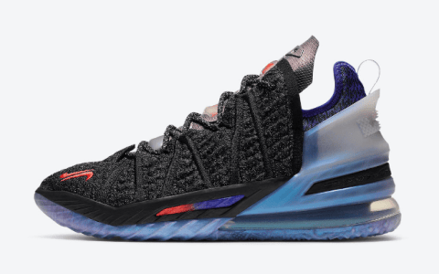 耐克詹姆斯姆巴佩联名联名款球鞋 Kylian Mbappé x Nike LeBron 18 “The Chosen 2” 詹姆斯18代球鞋货号：DB8148-001