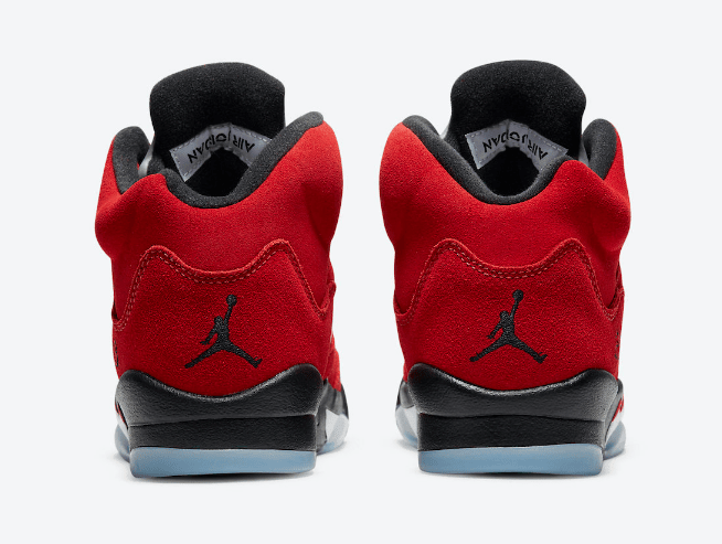 AJ5愤怒的公牛官图曝光 Air Jordan 5 “Raging Bull” 经典AJ5红色麂皮装扮复刻 货号：DD0587-600