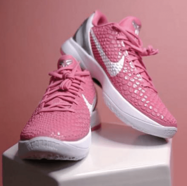 耐克科比六代球鞋乳腺癌主题 Nike Kobe 6 Protro “Think Pink” 新款科比球鞋粉色球鞋 货号：CW2190-001-潮流者之家