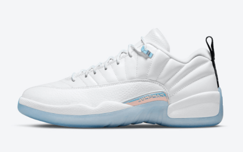 AJ12复活节白蓝官图 Air Jordan 12 Low “Easter” 耐克复活节主题球鞋 AJ12白蓝低帮球鞋 货号：DB0733-190