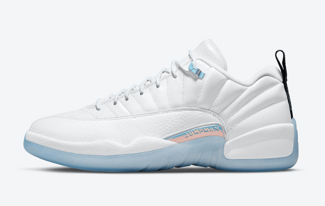 AJ12复活节白蓝官图 Air Jordan 12 Low “Easter” 耐克复活节主题球鞋 AJ12白蓝低帮球鞋 货号：DB0733-190