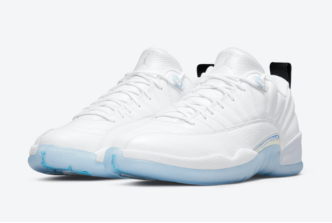 AJ12复活节白蓝官图 Air Jordan 12 Low “Easter” 耐克复活节主题球鞋 AJ12白蓝低帮球鞋 货号：DB0733-190