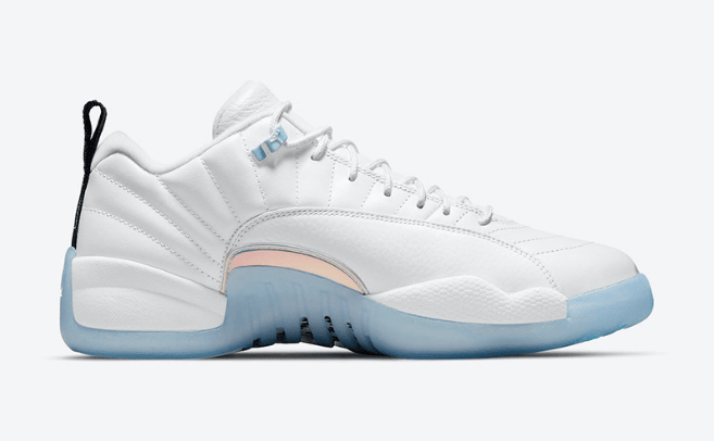 AJ12复活节白蓝官图 Air Jordan 12 Low “Easter” 耐克复活节主题球鞋 AJ12白蓝低帮球鞋 货号：DB0733-190