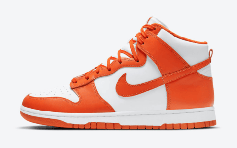 耐克Dunk白橙高帮 Nike Dunk High “Syracuse” 耐克Dunk雪城复刻回归 货号：DD1399-101