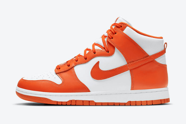 耐克Dunk白橙高帮 Nike Dunk High “Syracuse” 耐克Dunk雪城复刻回归 货号：DD1399-101