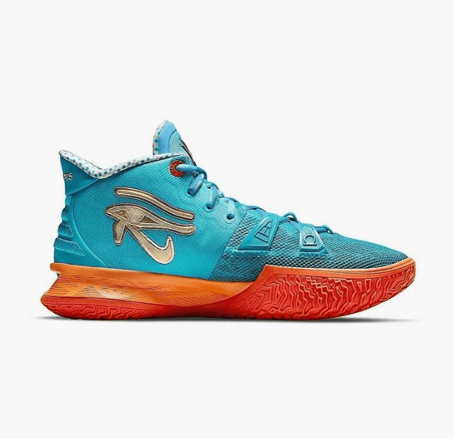 耐克欧文7神秘埃及主题 Concepts x Nike Kyrie 7 实战欧文7蓝橙联名款首次曝光 货号：CT1137-900