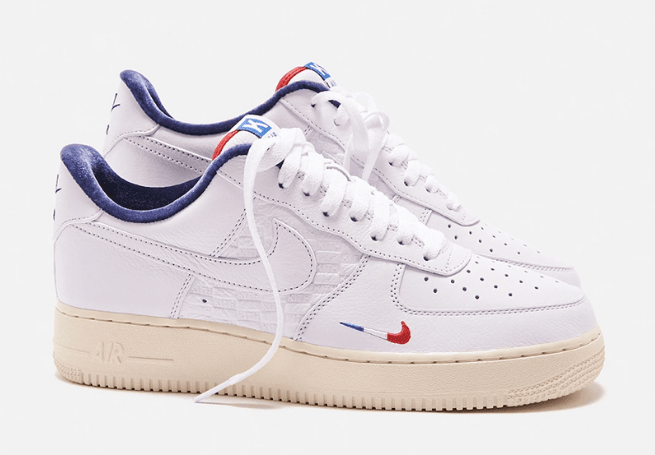 耐克空军一号法国限定 KITH x Nike Air Force 1 “Paris” 耐克空军KITH联名新款实物图 货号：CZ7927-100