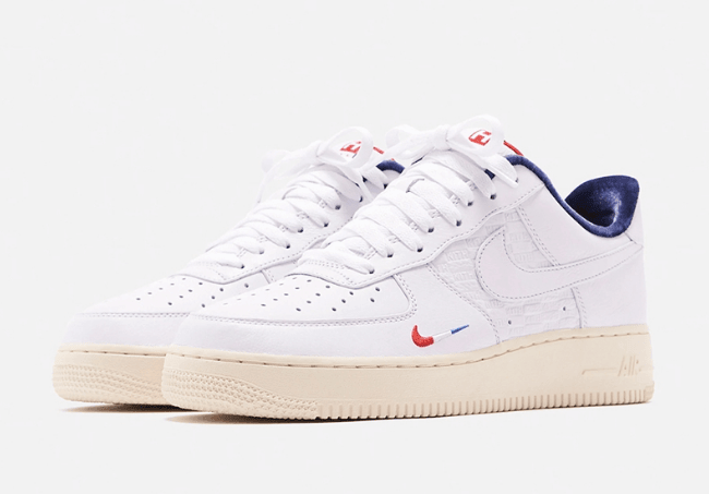 耐克空军一号法国限定 KITH x Nike Air Force 1 “Paris” 耐克空军KITH联名新款实物图 货号：CZ7927-100