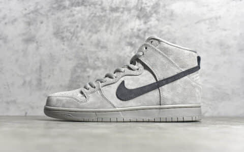 耐克Dunk SB灰色麂皮高帮 Nike Dunk SB High 耐克Dunk SB卫冕冠军联名耐克最高品质 货号：313171 036