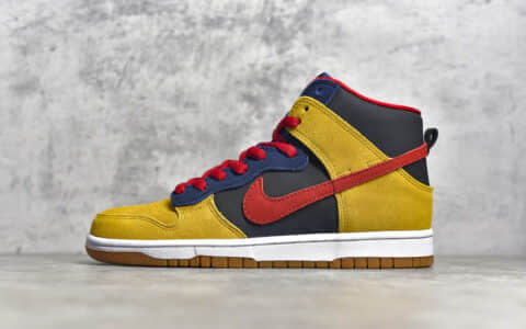 耐克Dunk帕帕熊高帮麂皮 NIKE Dunk High Premium SB 莆田原厂耐克Dunk进口材料 货号：313171 400