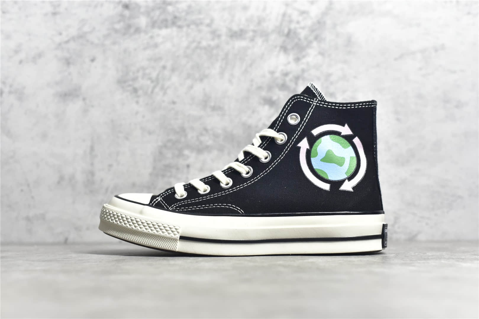 匡威反战主题联名 Converse Chuck Taylor All Star"Seek Peace"Hi 匡威1970S黑色高帮 匡威新款匡威黑色帆布鞋