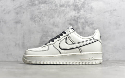 耐克空军手稿黑素面低帮Nike Air Force 1`07 Low CJ纯原版本莆田空军复刻顶级版本 货号：315122-808