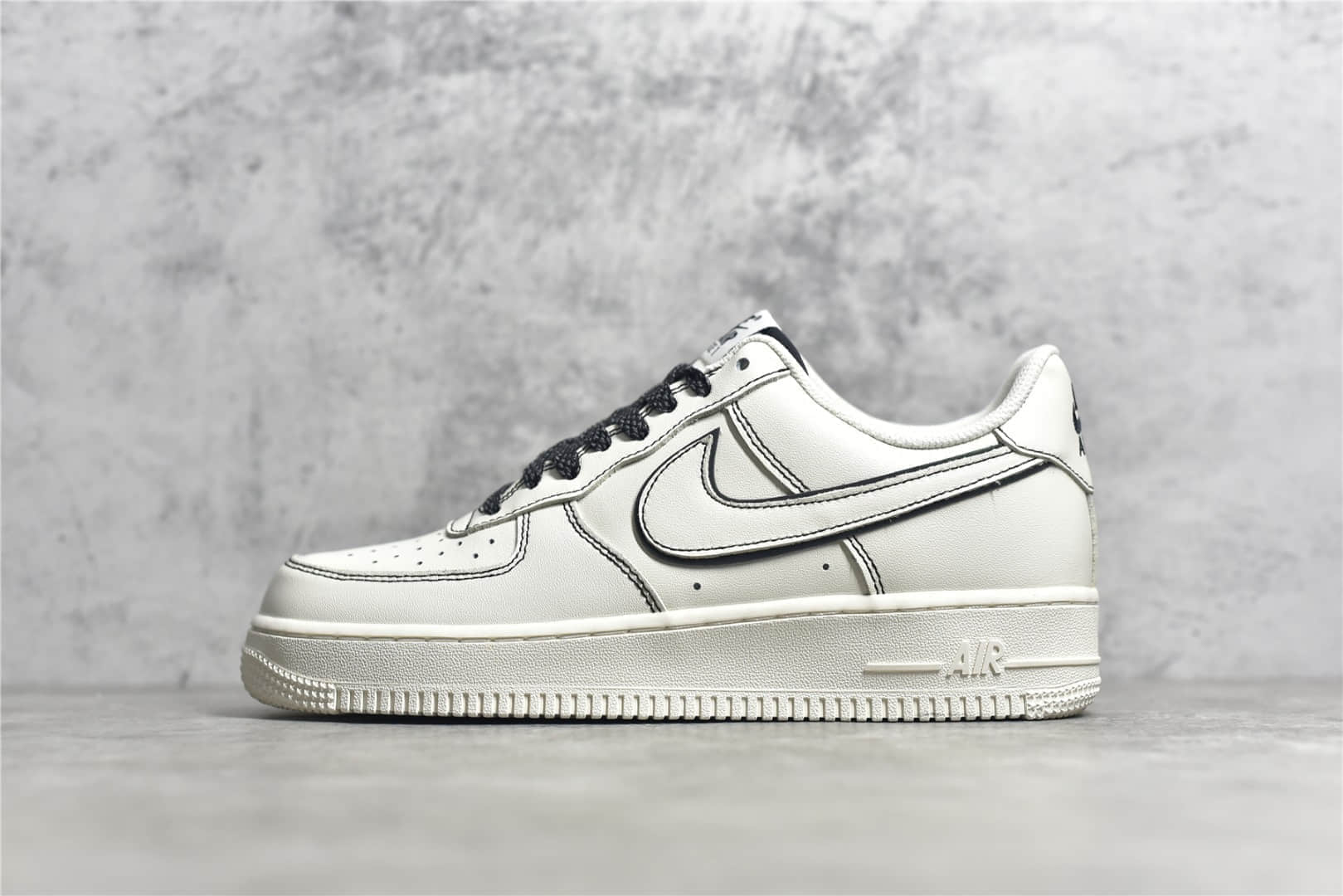 耐克空军手稿黑素面低帮Nike Air Force 1`07 Low CJ纯原版本莆田空军复刻顶级版本 货号：315122-808