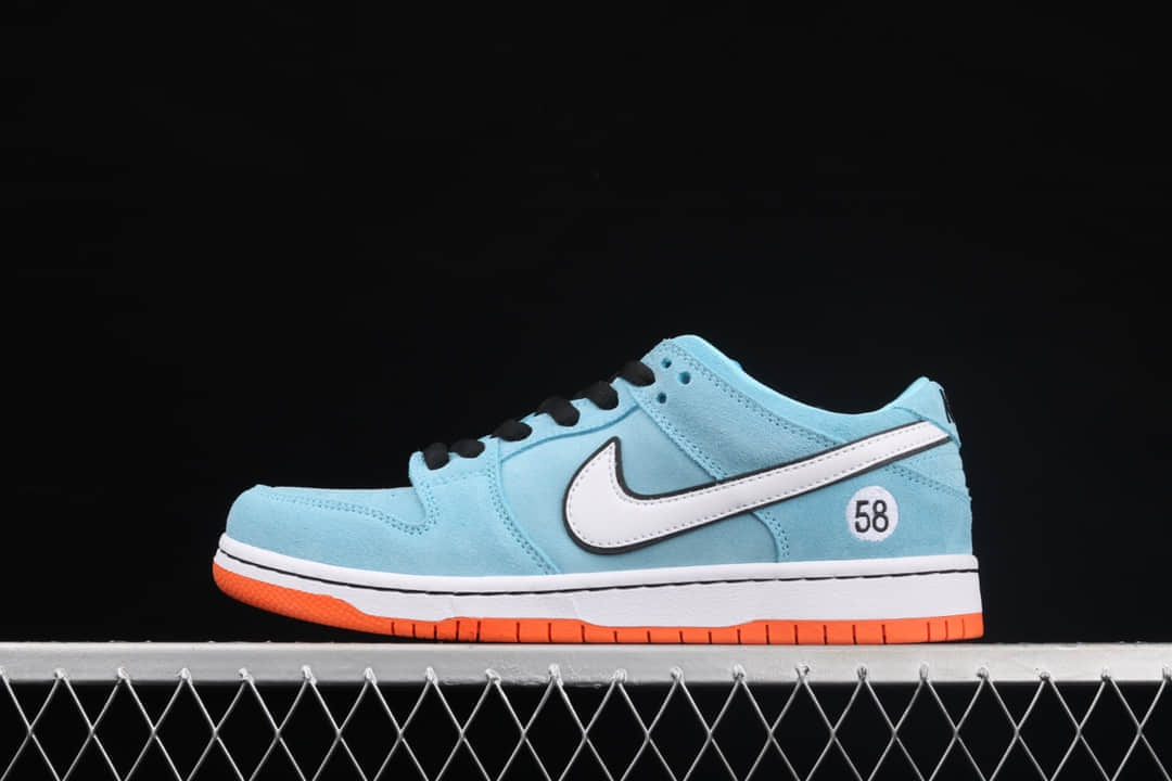 耐克Dunk SB 58俱乐部联名款 CLUB 58 x Nike SB Dunk Low Pro "Club 58 Gulf" 耐克Dunk SB蓝白色低帮 货号：BQ6817-401