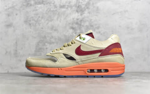 耐克陈冠希CLOT联名 CLOT x Nike Air Max 1 “Tea Leaf Brown” 耐克死亡之吻 耐克中国风 货号：DD1870-100