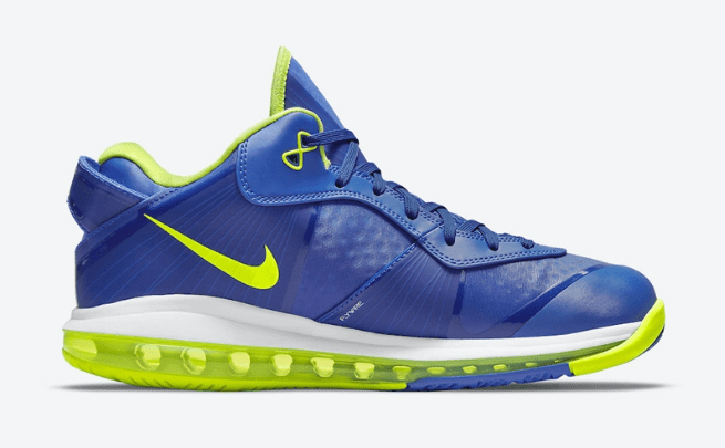 耐克詹姆斯18代球鞋 Nike LeBron 8 V2 Low “Sprite” 耐克詹姆斯18代球鞋雪碧配色发售日期 货号：DN1581-400