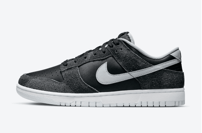 耐克Dunk黑灰低帮 Nike Dunk Low “Animal Pack” 耐克Dunk奥利奥翻毛皮加皮革鞋身 货号：DH7913-001