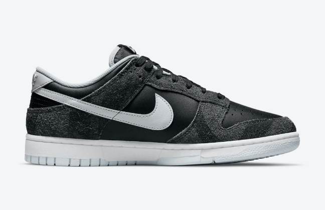 耐克Dunk黑灰低帮 Nike Dunk Low “Animal Pack” 耐克Dunk奥利奥翻毛皮加皮革鞋身 货号：DH7913-001