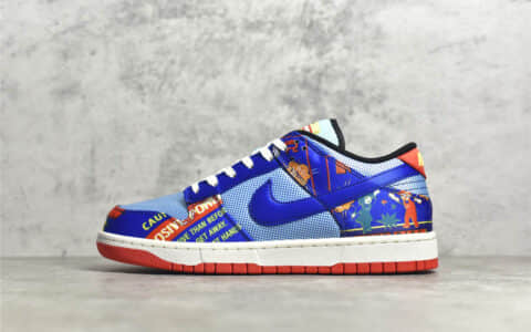 耐克Dunk双层刮刮乐低帮 耐克Dunk鞭炮 Nike Dunk Low Firecracker 耐克Dunk涂鸦低帮新款 货号：DH4966-446