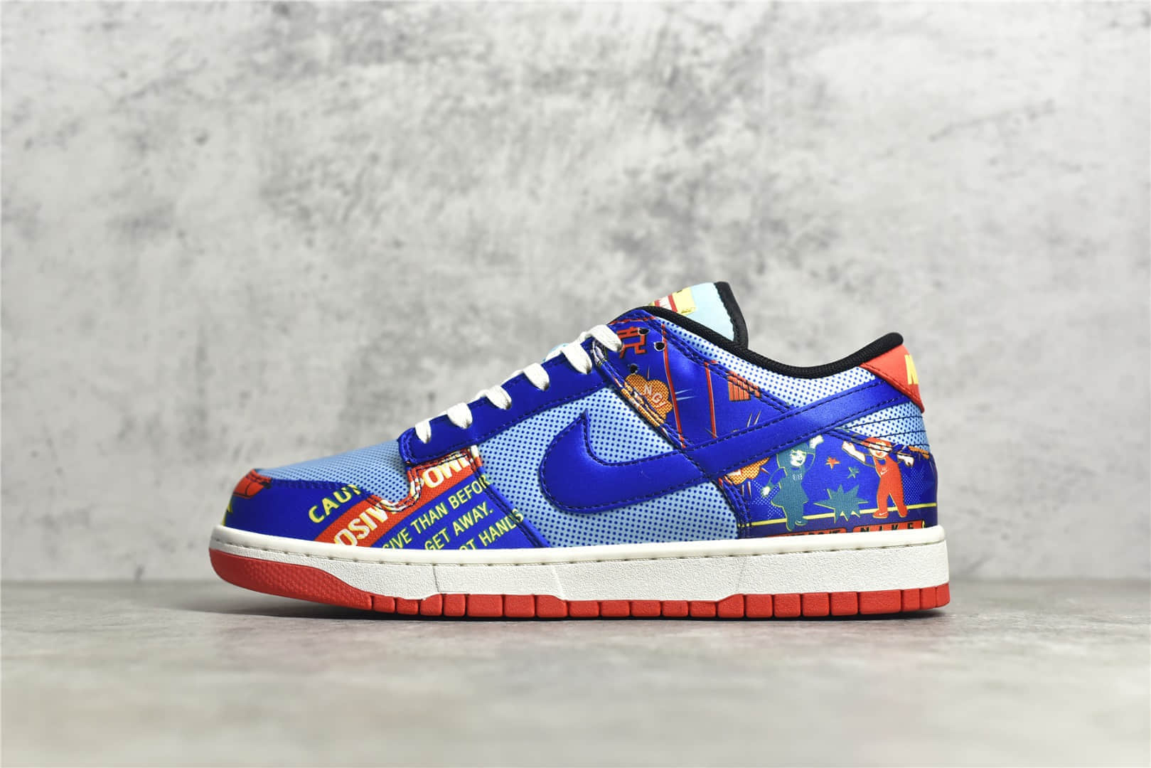 耐克Dunk双层刮刮乐低帮 耐克Dunk鞭炮 Nike Dunk Low Firecracker 耐克Dunk涂鸦低帮新款 货号：DH4966-446