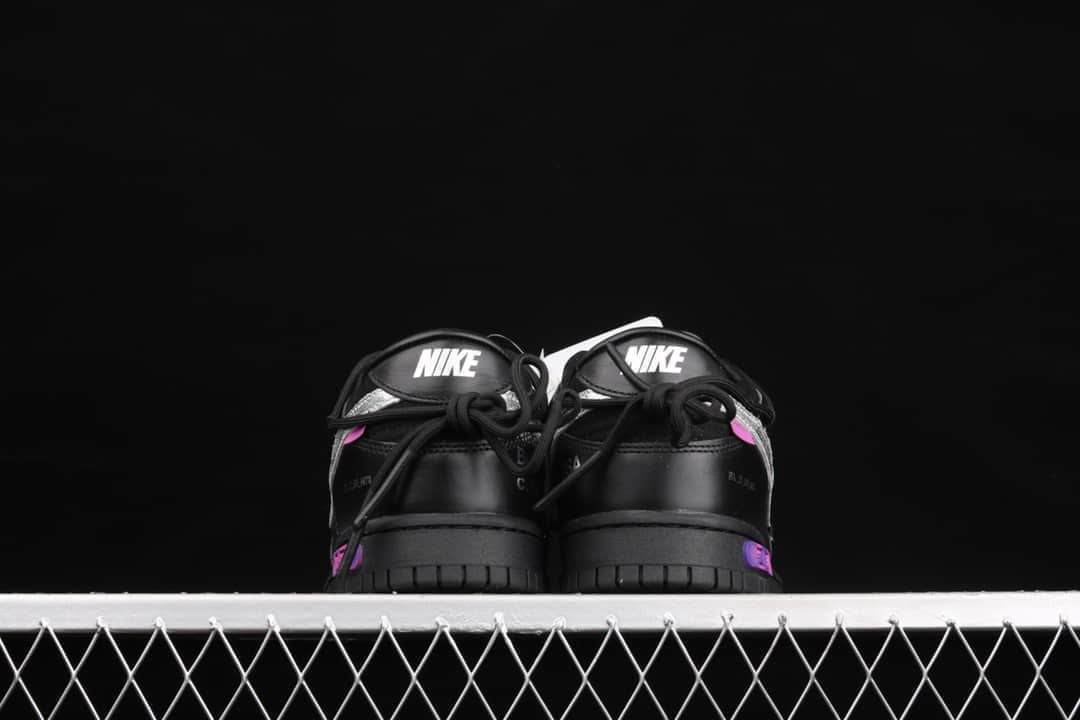 耐克Dunk OW联名黑色低帮 Off-White x Futura x Nike Dunk 耐克联名款复古低帮板鞋 货号：DM1602-001-潮流者之家
