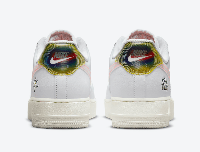 耐克空军淬火金属鞋带扣 Nike Air Force 1 Low “The Great Unity” 耐克空军抽象画点缀全新配色 货号：DM5447-111