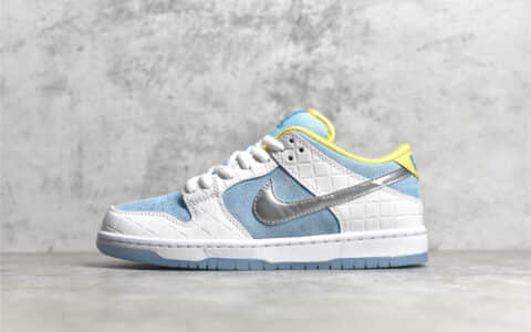 耐克SB Dunk FTC联名款 FTC x Nike SB Dunk Low 耐克SB DUNK白蓝低帮2021新款 货号：DH7687-400