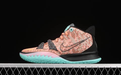 欧文7代玩转未来橘蓝色高帮 Nike Kyrie 7 “PLAY FOR THE FUTURE” 莆田灭世纯原版本欧文实战篮球鞋 货号：DD1446-800