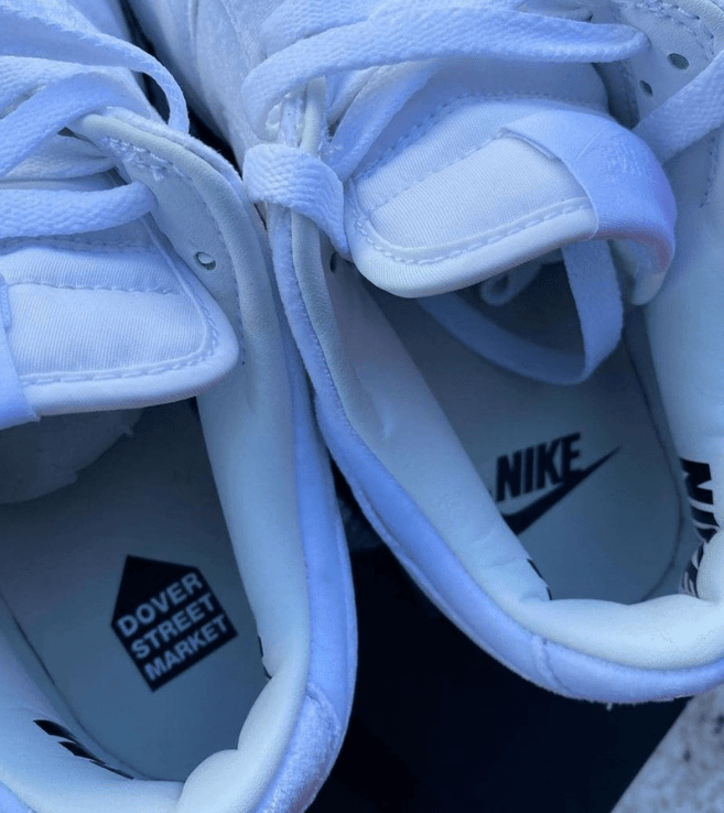 耐克Dunk DSM联名白色 Dover Street Market x Nike Dunk Low “Triple White” 耐克Dunk白色丝绒 货号：DH2686-100