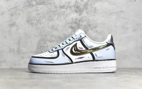 耐克空军冰雪奇缘涂鸦 Nike Air Force 1'07 Low 莆田耐克空军CJ纯原版本 二次元主题 货号：CW2288-212