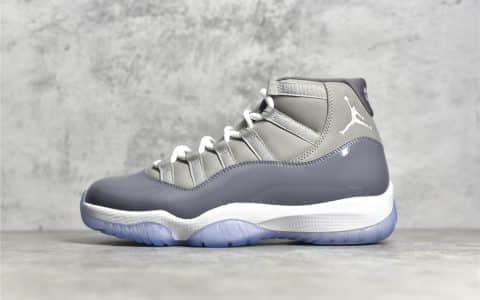 AJ11酷灰高帮实战篮球鞋 Air Jordan 11 “Cool Grey” 真碳纤维AJ11灰色原厂进口材质LJR纯原版本 货号：CT8012-005