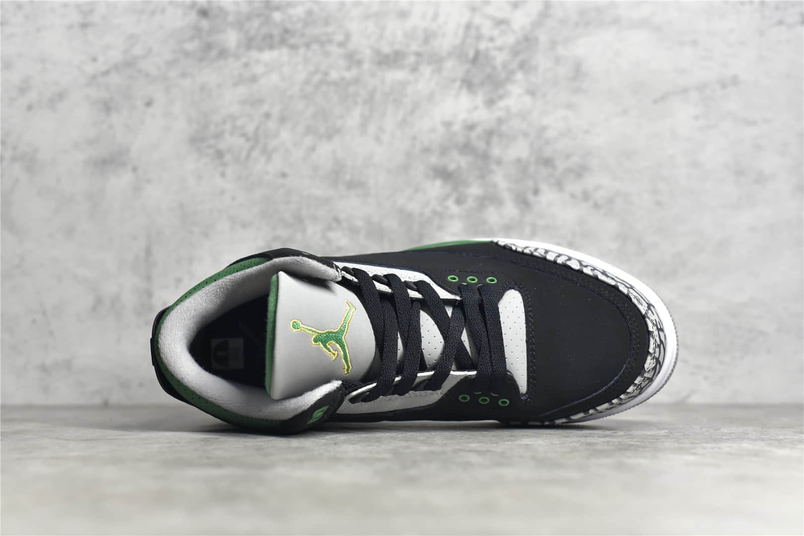 AJ3黑绿水泥缓震实战篮球鞋 Air Jordan 3 纯原版本原厂AJ3碳板 AJ3翻毛皮 货号：854262-001-潮流者之家