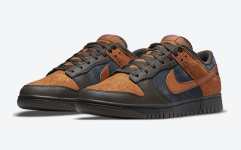 耐克Dunk大地色系全新配色 Nike Dunk Low PRM “Cider” 耐克Dunk棕黄水泥灰低帮 货号：DH0601-001