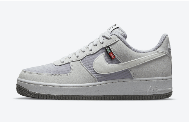 耐克空军棉鞋灰色低帮 Nike Air Force 1 Low “Toasty” 全新耐克棉鞋实物图 AF1灰色低帮 货号：DC8871-002