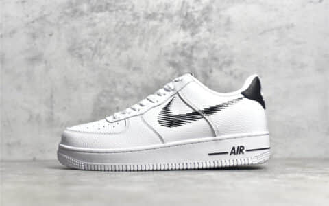 耐克空军白色低帮素描 Nike Air Force 1 Low 耐克空军荔枝皮进口头层皮质 耐克缓震板鞋 货号：DN4928-100