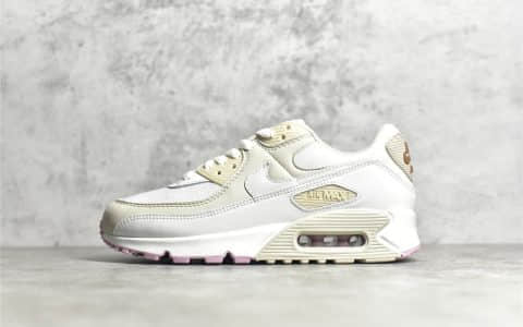 耐克MAX90奶昔 耐克气垫跑鞋纯原版本 Nike Air Max 90 粉白 奶希 货号：CT1873-100