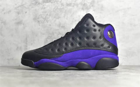 PK纯原版本AJ13黑紫 Air Jordan 13 Retro “Court Purple” AJ13真猫眼 AJ13原厂真碳纤维缓震球鞋 货号：DJ5982-015