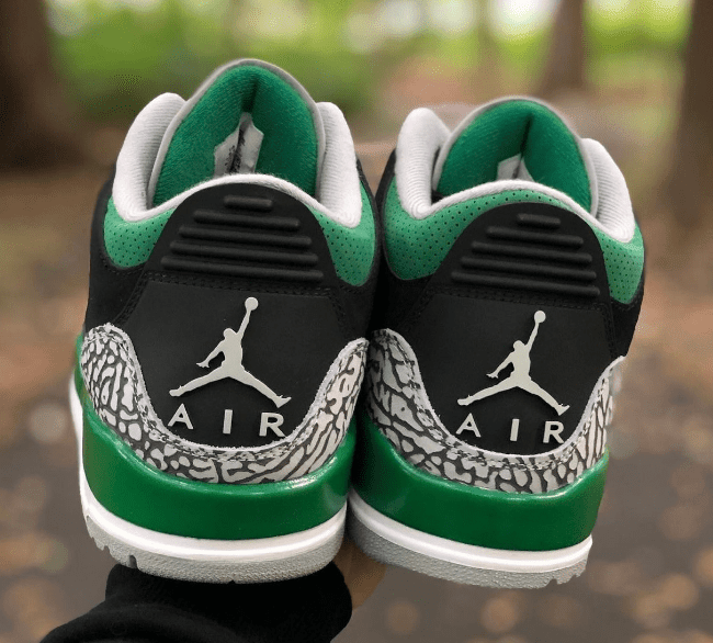 AJ3黑绿实战球鞋实物图 Air Jordan 3 “Pine Green” AJ3俄勒冈全新配色 货号：CT8532-030