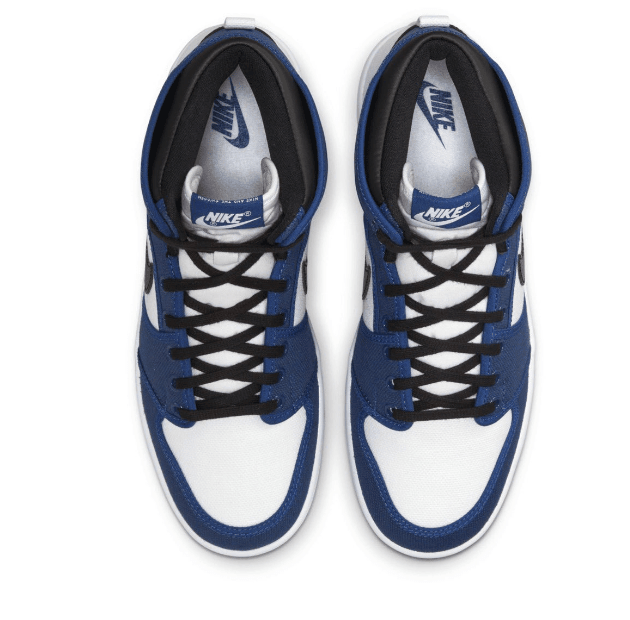 AJ1白蓝中帮帆布鞋发售日期 Air Jordan 1 KO “Storm Blue” 小闪电AJ1官图 货号：DA9089-401