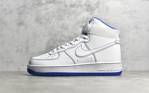 耐克空军白蓝高帮 Nike Air Force 1 High ’07 耐克空军经典高帮板鞋 耐克空军纯原版本 货号：CV1753-101