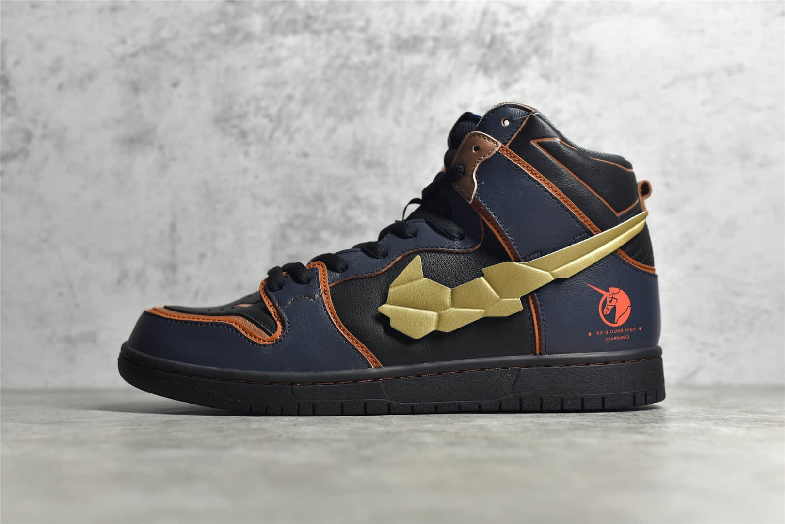 耐克SB Dunk高达联名黑金高帮 Gundam x Nike SB Dunk High 纯原版本耐克动漫联名 货号：DH7717-400