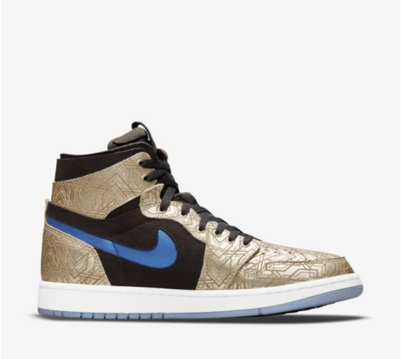 AJ1电竞配色 Air Jordan 1 Zoom Air CMFT GC 英雄联盟AJ1棕色高帮 货号：DQ0659-700