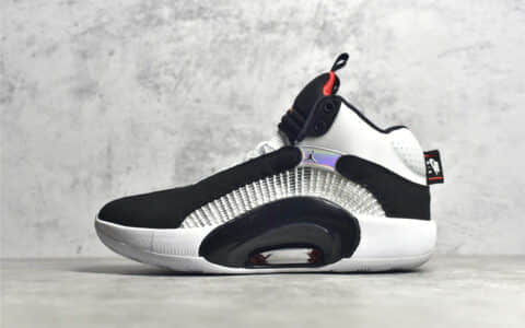 AJ35DNA黑白熊猫高帮 Air Jordan 35 "DNA"黑白熊猫 SG纯原版本AJ货源 AJ缓震球鞋 货号：CQ4228-001