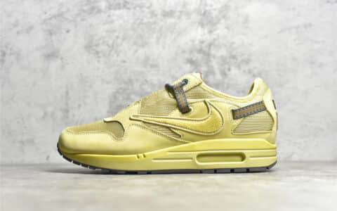 耐克MAX1斯科特联盟小麦 TS X NIKE Air MAX 1 耐克倒钩联名新款 货号：DO9392-700