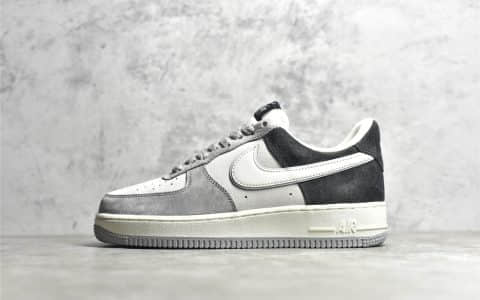 耐克空军一号米灰黑低帮 Nike Air Force 1 Low ’07 耐克空军麂皮 莆田耐克工厂 货号：DW0831-896