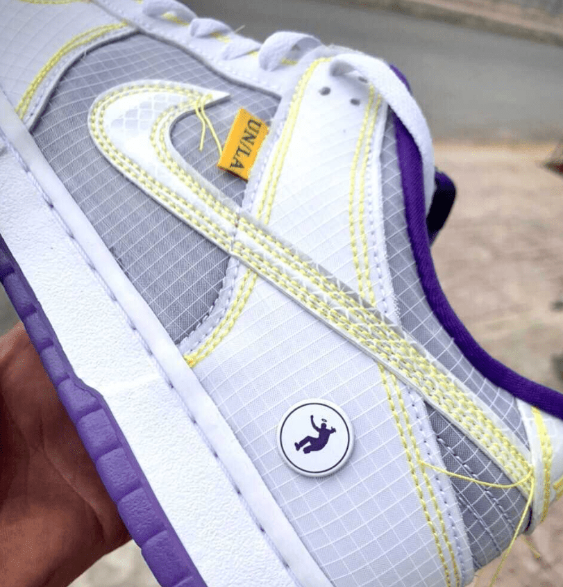 耐克Dunk湖人球鞋 Union x Nike Dunk Low “Lakers” 新配色耐克Dunk紫金湖人网面低帮 货号：DJ9649-400