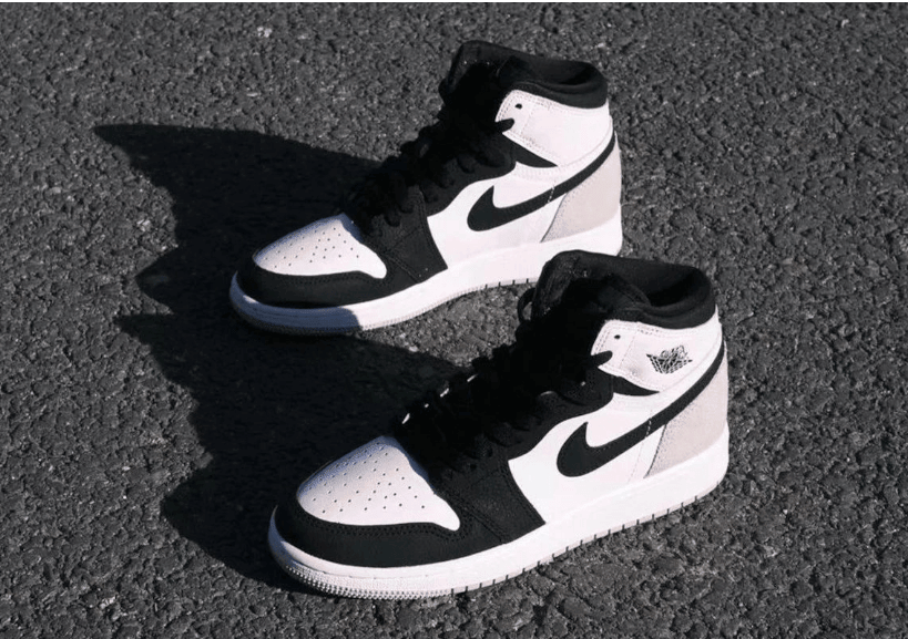 AJ1黑粉脚趾麂皮高帮 Air Jordan 1 Retro High OG “Stage Haze” 全新配色AJ1粉色高帮 货号：555088-108