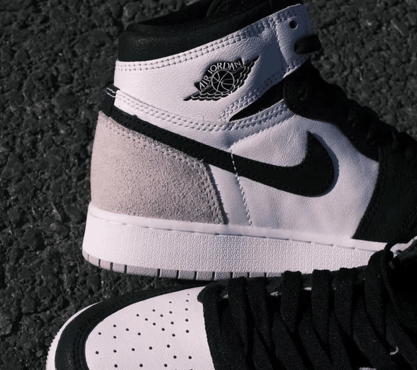 AJ1黑粉脚趾麂皮高帮 Air Jordan 1 Retro High OG “Stage Haze” 全新配色AJ1粉色高帮 货号：555088-108