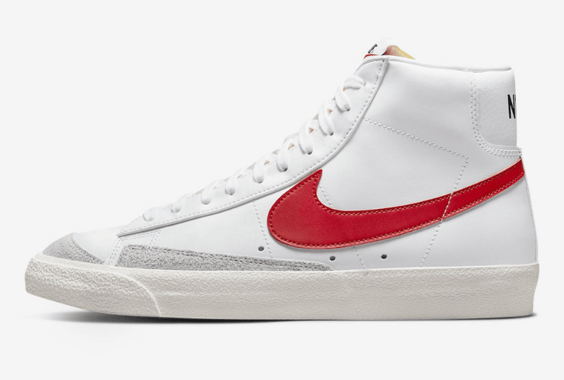 耐克开拓者高帮新配色 Nike Blazer Mid ’77 耐克开拓者红蓝钩 耐克鸳鸯钩 货号：BQ6806-117 BQ6806-116