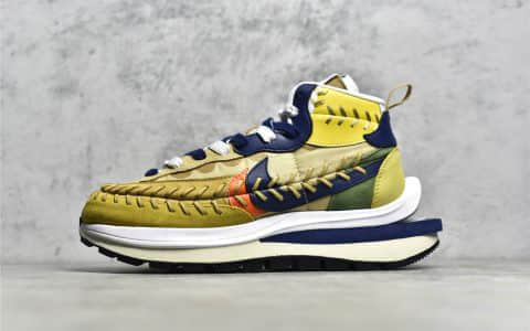 耐克华夫sacai联名四代 Sacai x Jean Paul Gaultier x Nike VaporWaffle 耐克sacai缝合 货号：DH9186-001